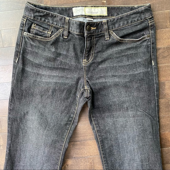LOFT Faded Black/Gray Slim Boot Jeans Size 6 - Picture 10 of 10